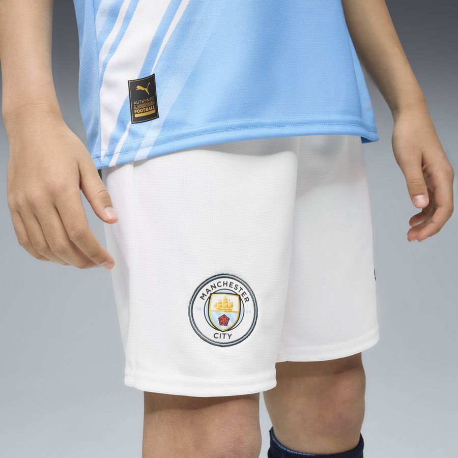 Manchester City Home Shorts 2025/26 Kids-SoccerKits Hub | Buy Soccer Jerseys Online